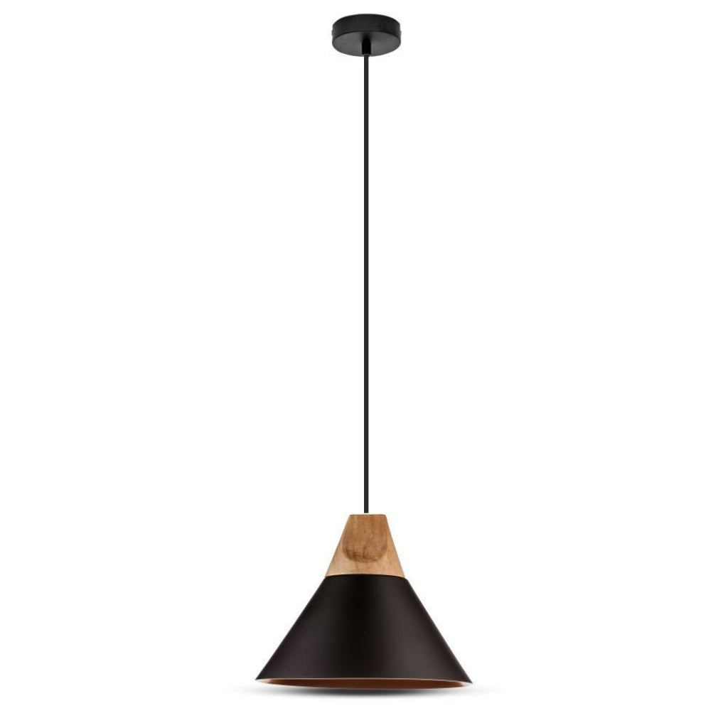 V-TAC Lampadario LED a Campana in Alluminio e Legno V-TAC Lampadario LED a Campana in Alluminio e Legno